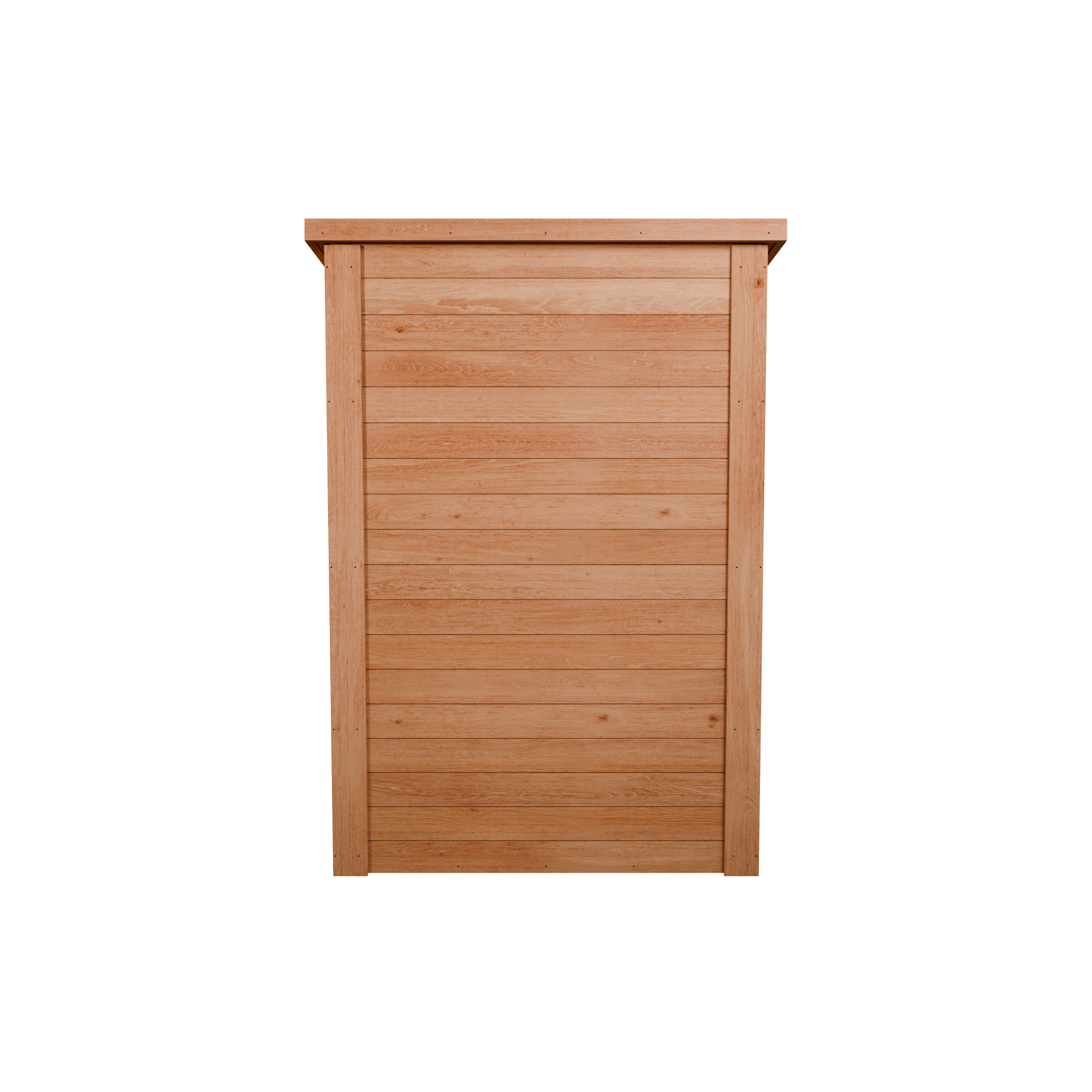 CedarCraft | Heavy Duty | 4 ft. x 2 ft. | Solid Cedar Wood | Lean To Storage Shed | with Single Door and Modern Pent Roof | Protective Finish | 8 sq. ft.