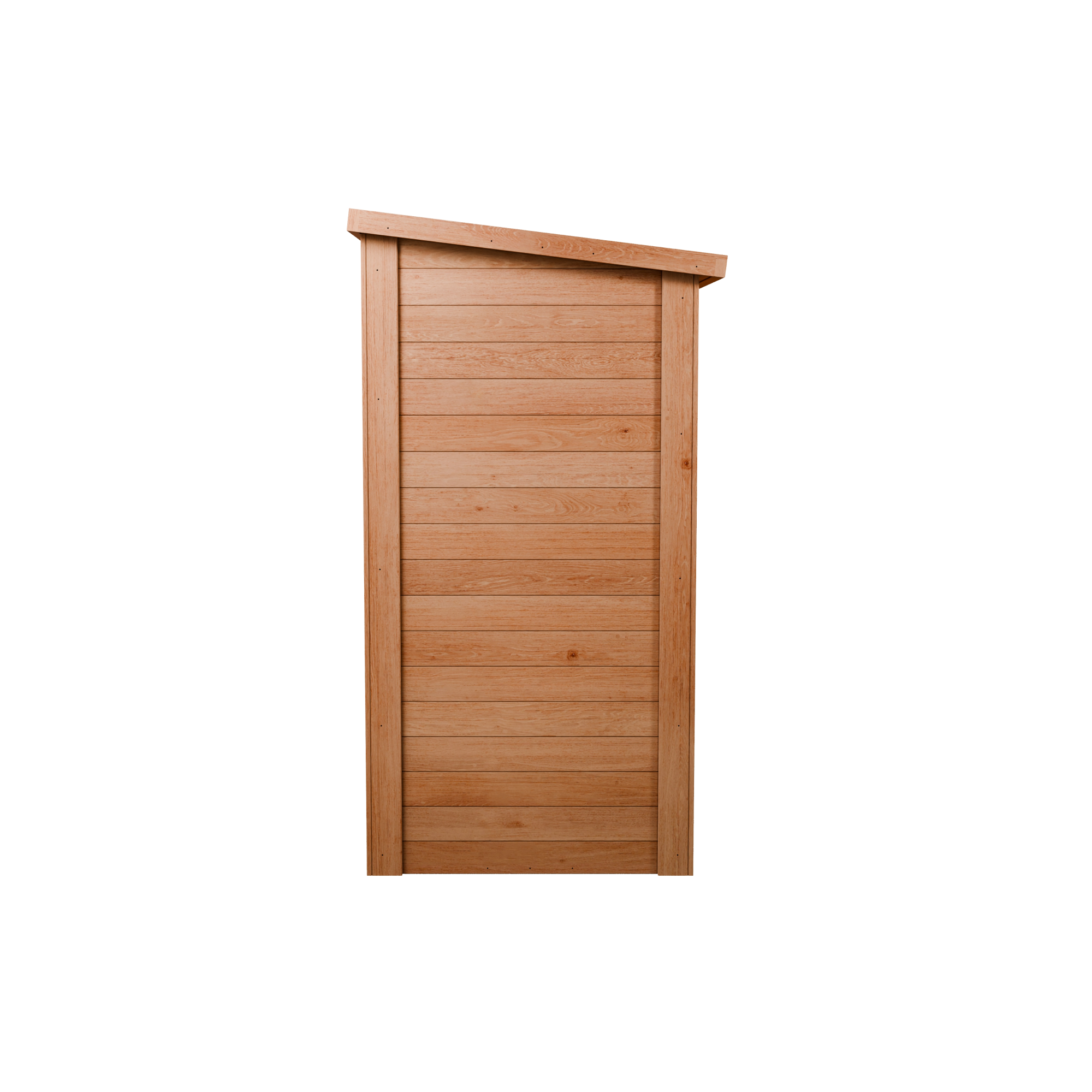 CedarCraft | Heavy Duty | 6 ft. x 3 ft. | Solid Cedar Wood | Lean To Storage Shed | with Double Doors and Modern Pent Roof | Protective Finish | 18 sq. ft.