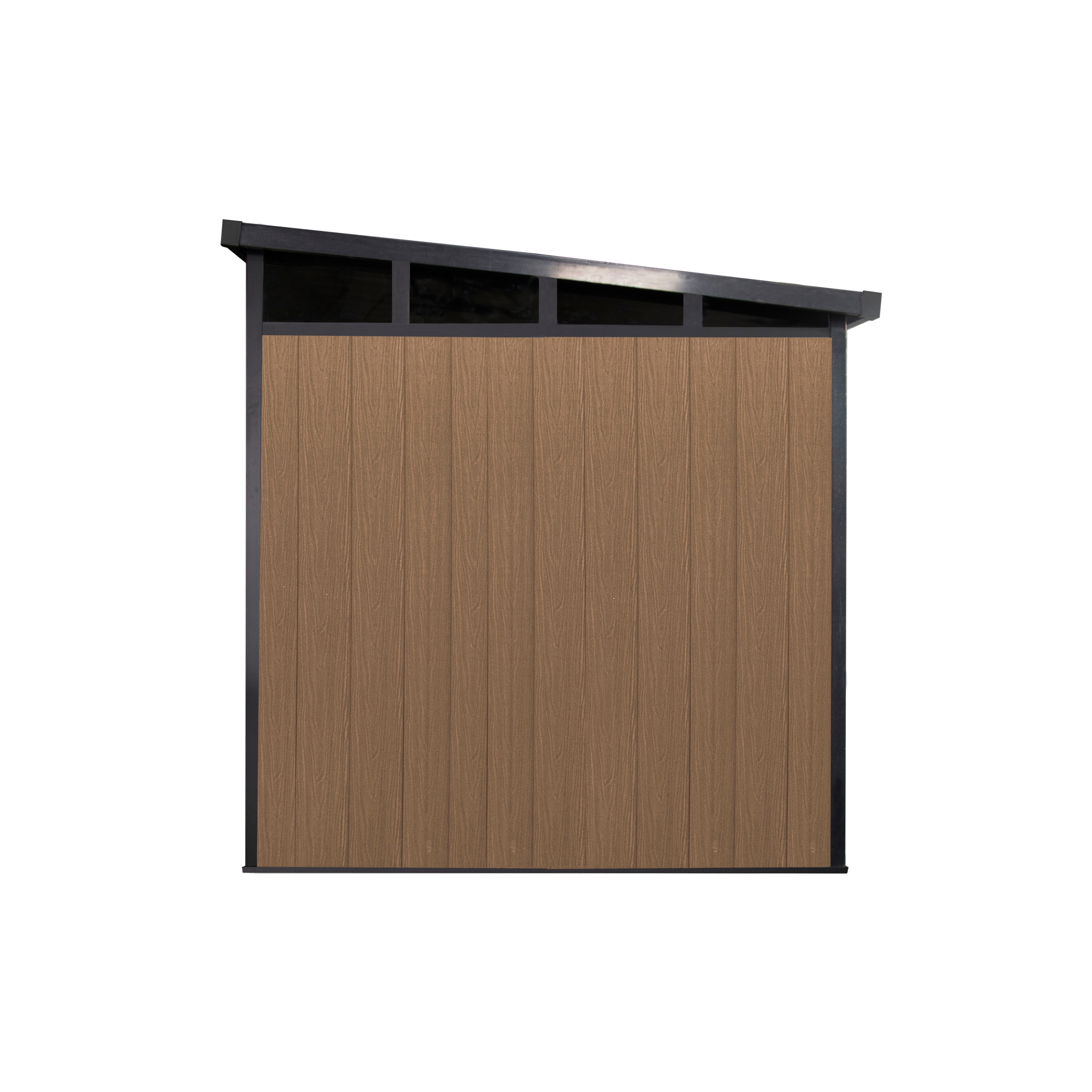 7 ft. x 7 ft. Wood Plastic Composite Heavy Duty Shed Brown Color