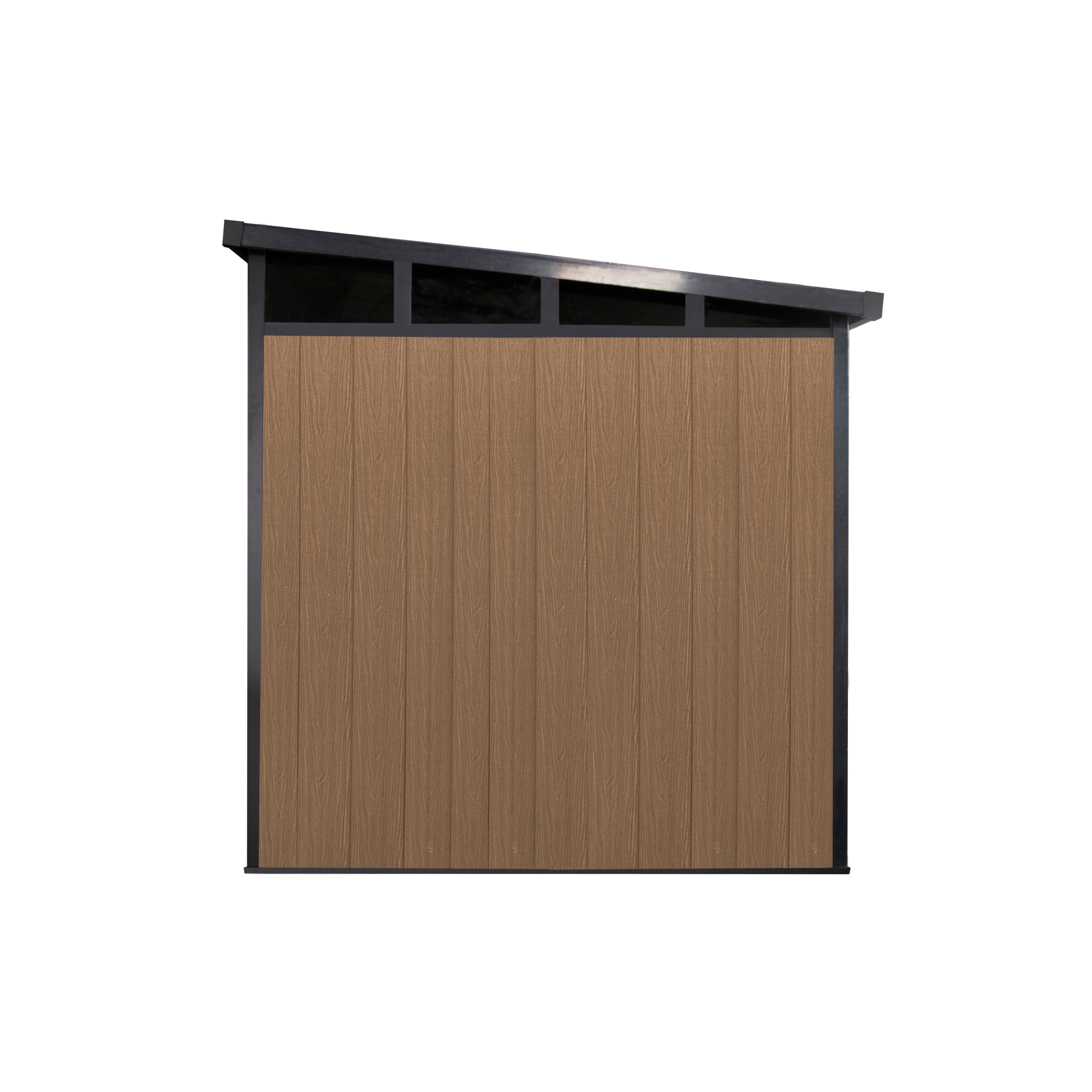 9 ft. x 7 ft. Wood Plastic Composite Heavy Duty Shed Brown Color