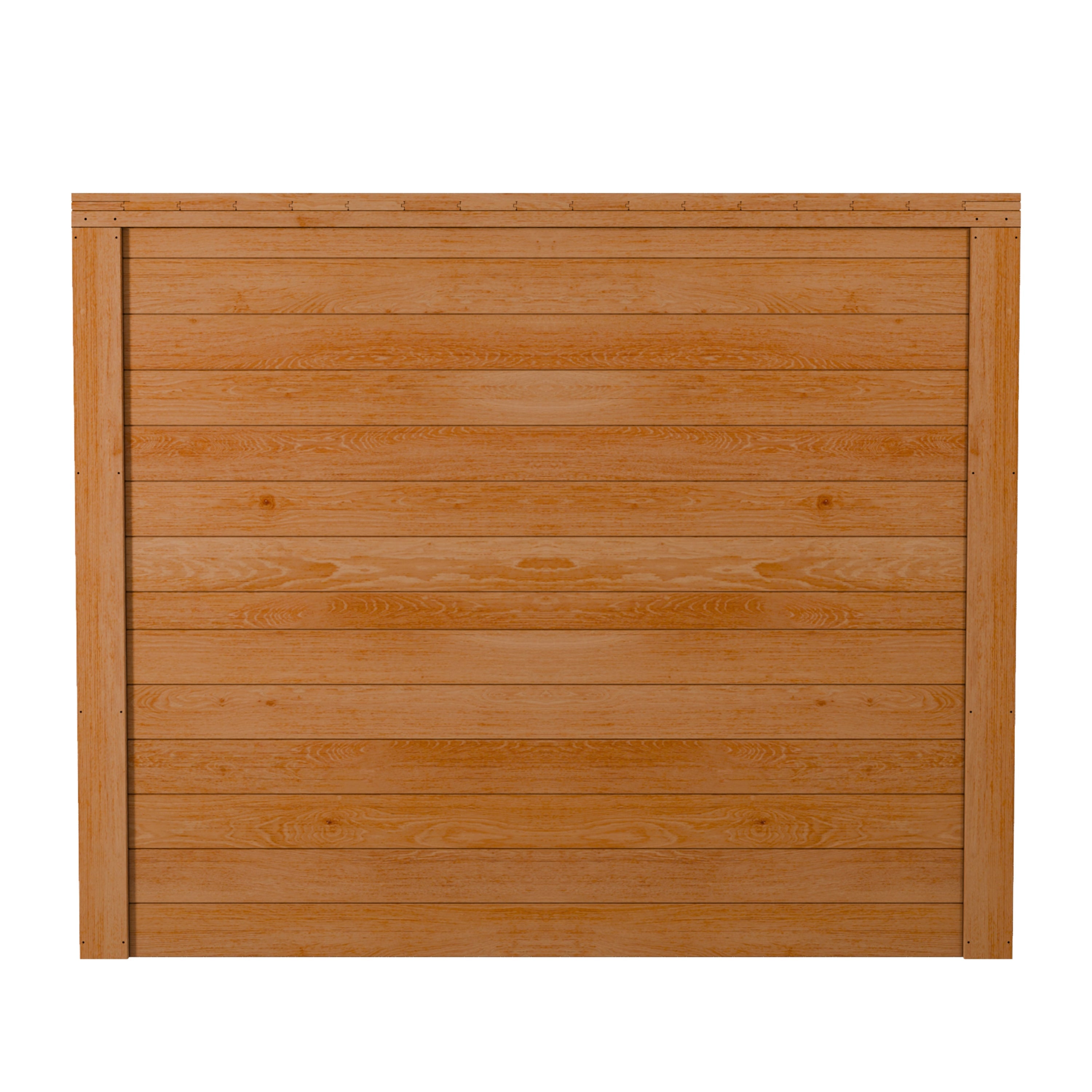 Garbin | Medium 5.5 ft. x 3.2 ft. | Solid Cedar Wood | Heavy Duty | Trash Can & Recycling Bin | Horizontal Storage Shed | with Double Doors & Lid | with Protective Finish | 17.5 sq .ft.