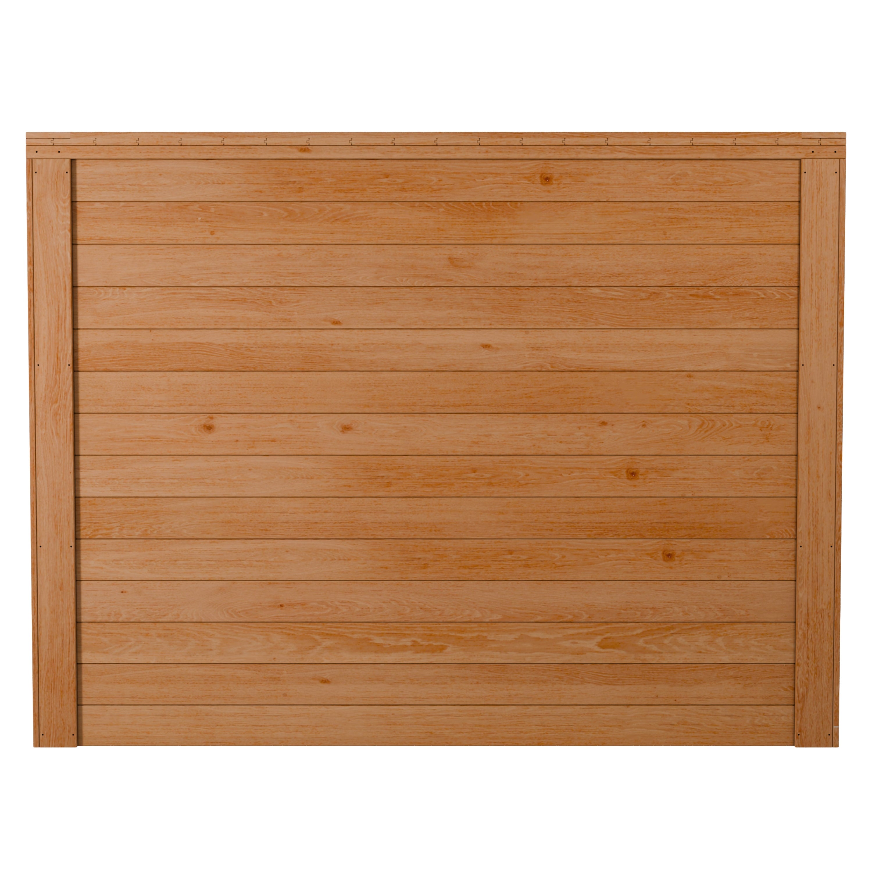 Garbin | Large 6 ft. x 3.5 ft. | Solid Cedar Wood | Heavy Duty | Trash Can & Recycling Bin | Horizontal Storage Shed | with Double Doors & Lid | with Protective Finish | 21 sq. Ft.