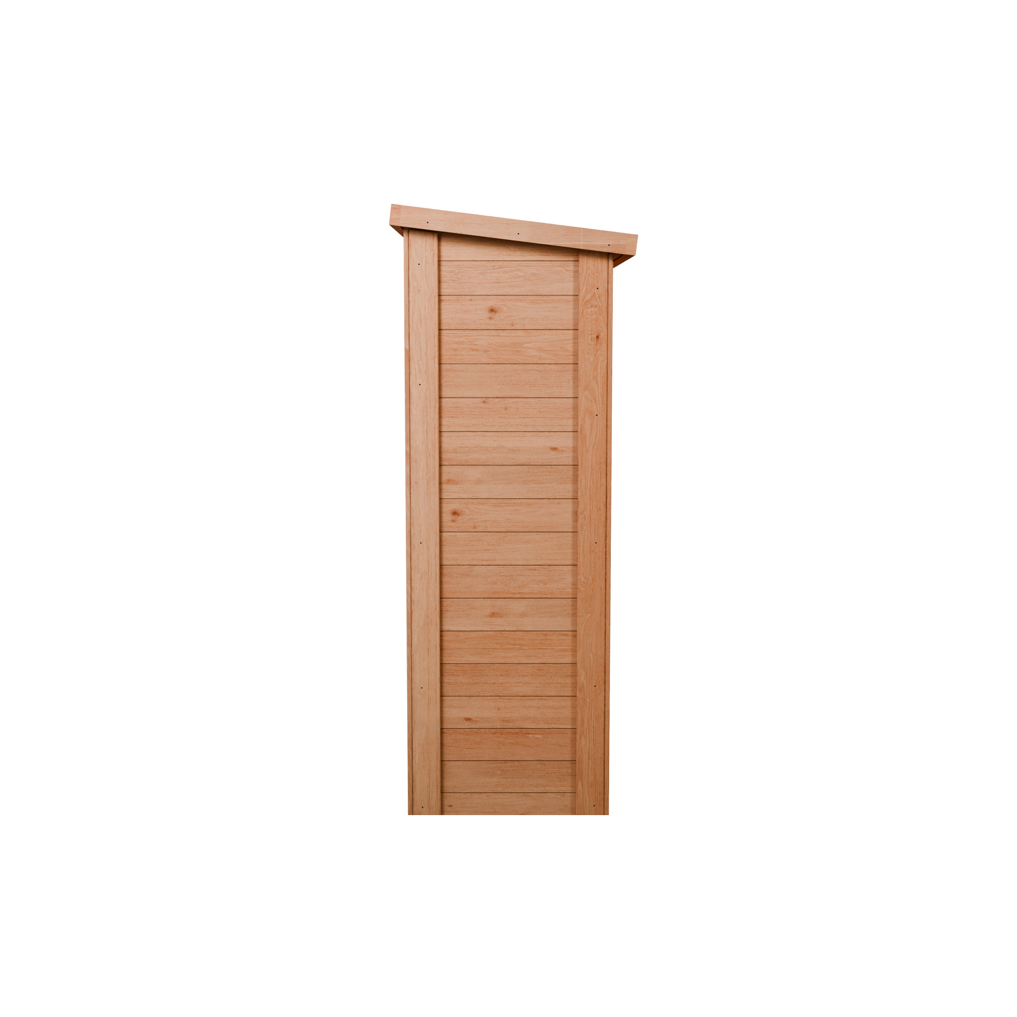 CedarCraft | Heavy Duty | 4 ft. x 2 ft. | Solid Cedar Wood | Lean To Storage Shed | with Single Door and Modern Pent Roof | Protective Finish | 8 sq. ft.
