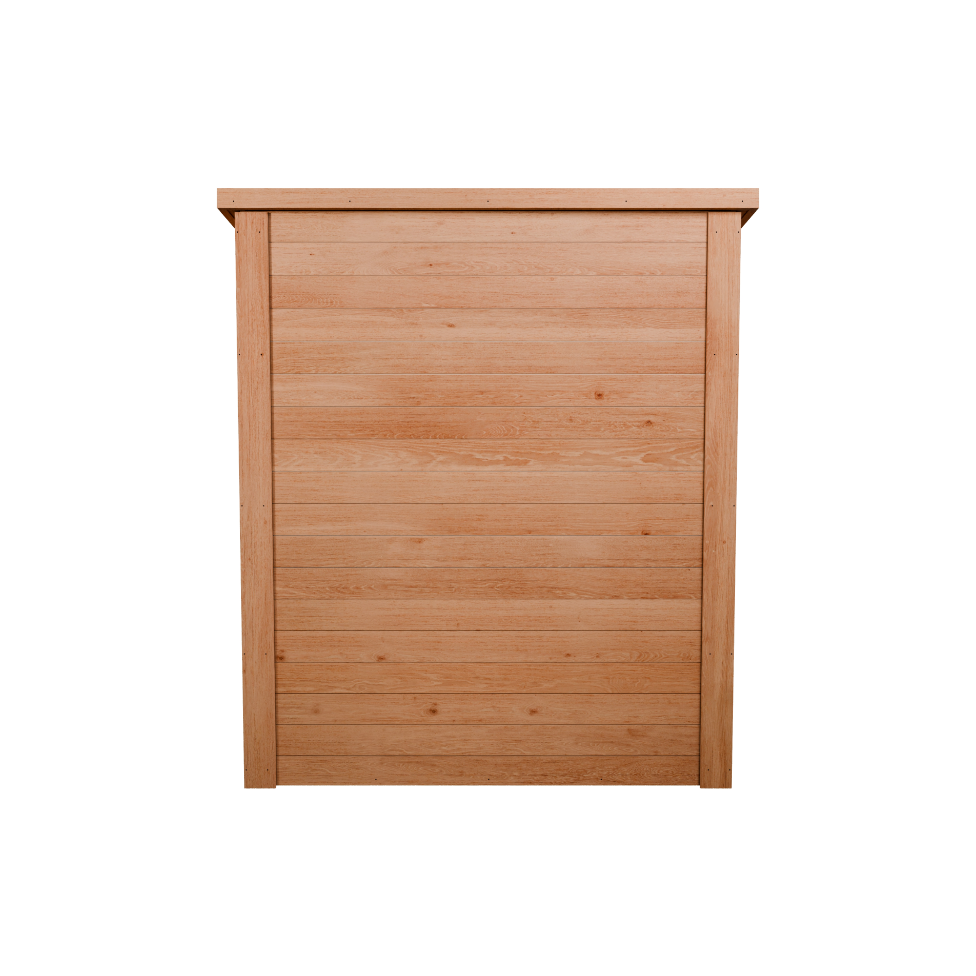 CedarCraft | Heavy Duty | 5 ft. x 2.5 ft. | Solid Cedar Wood | Lean To Storage Shed | with Double Doors and Modern Pent Roof | Protective finish | 12.5 sq. Ft.
