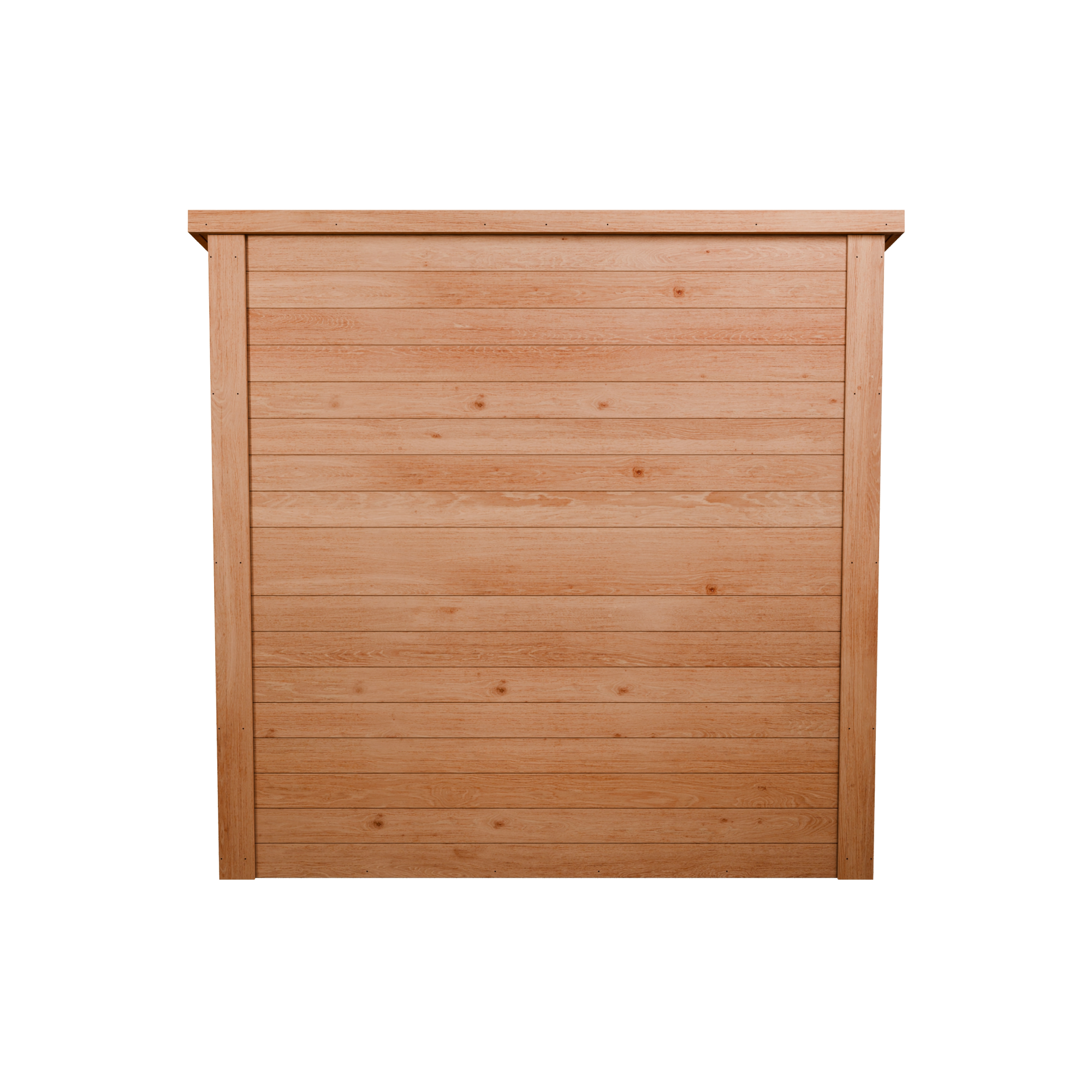 CedarCraft | Heavy Duty | 6 ft. x 3 ft. | Solid Cedar Wood | Lean To Storage Shed | with Double Doors and Modern Pent Roof | Protective Finish | 18 sq. ft.