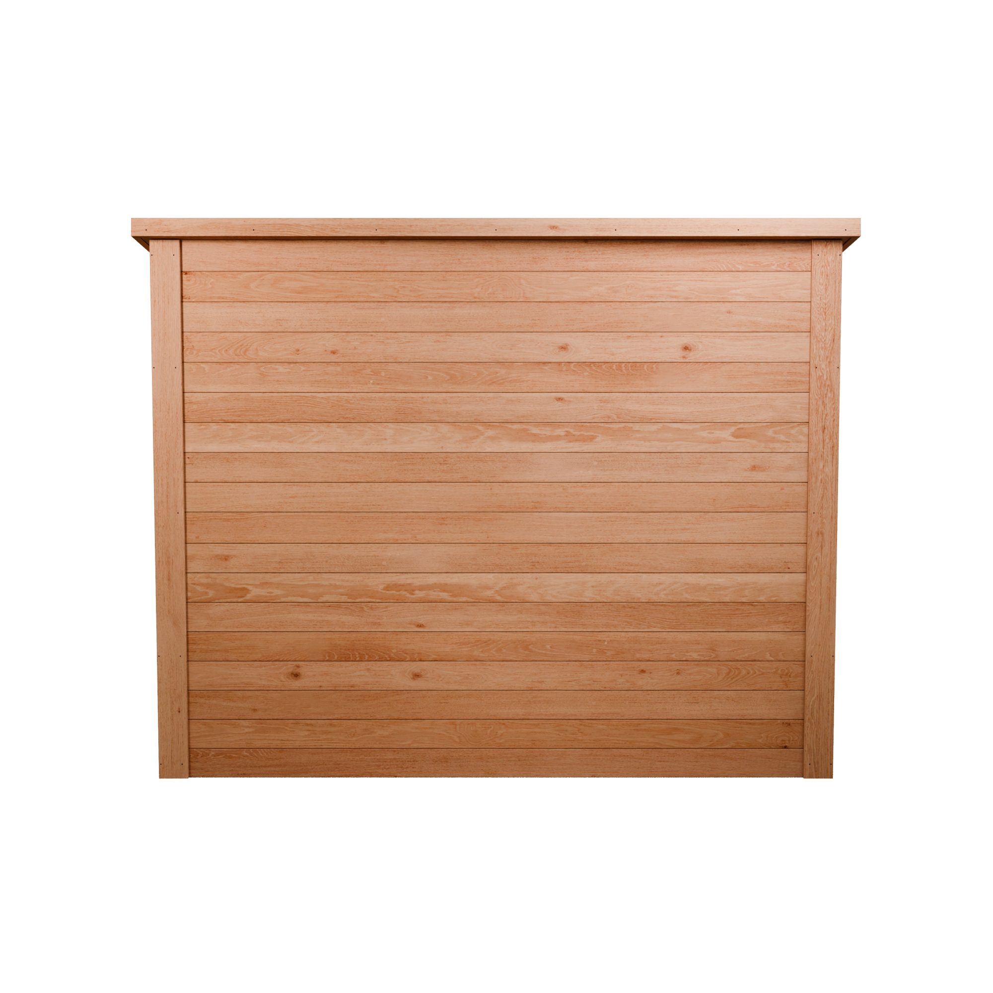 CedarCraft | Heavy Duty | 7.5 ft. x 4 ft. | Solid Cedar Wood | Lean To Storage Shed | with Double Doors and Modern Pent Roof | Protective Finish | 30 sq. ft.